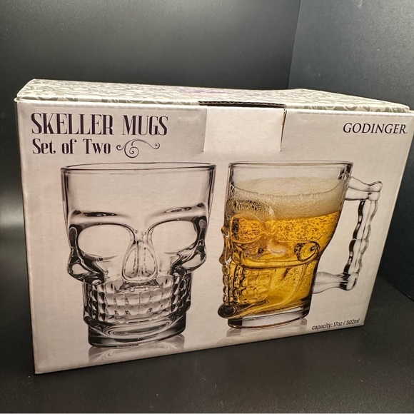 Godinger Skeller Mugs - Picture 3 of 6